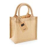Westford Mill Unisex-Adult Jute Petite Gift Bag, , Natural