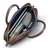 Samsonite Mens Leather Classic Slim Briefcase Dark Brown
