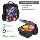 The Bin-Ding Of Is-Aac Backpack Three-Piece Cartoon School Bag With Pencil Case Messenger Lunch Bag