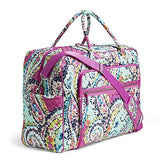 Vera Bradley Iconic Grand Weekender Travel Bag, Signature Cotton, Wildflower Paisley