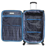 Perry Ellis Men'S Tribute Carry On/Check In Spinner Luggage Set, Black