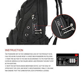 Cross Gear Laptop Backpack with Combination Lock- Fits Most 17.3 Inch Laptops and Tablets CR-9735I