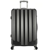 Rockland Barcelona 3 Polycarbonate/Abs 6 Pc. Travel Set And Luggage Cover, Black