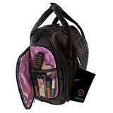 Zegur Quilted Rolling Underseat Carry-On Luggage - Wheeled Travel Tote Bag