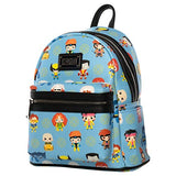 Loungefly X-Men Marvel Chibi Character All Over Print Mini-Backpack
