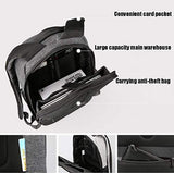 TRE Business Laptop Backpack Water Resistant Anti-Theft College Backpack with USB Charging Port Computer Backpacks for Women Men, Casual Hiking Travel Daypack (Color : Light Gray)