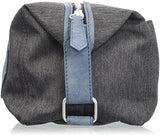 Budweiser by Buxton Men's Urban West Top Zip Travel Kit Accessory, black/blue, N/A