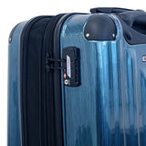 Mia Toro Spazzolato Lucido Hardside 25 Inch Spinner, Black, One Size