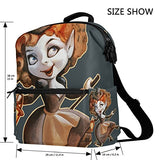 Colourlife Halloween Witch On Broomstick Stylish Casual Shoulder Backpacks Laptop School Bags
