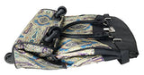 Trendy Flyer Computer/Laptop Rolling Bag 4 Wheel Case Paisley Blue