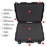 Nanuk 950 Waterproof Hard Case With Wheels And Foam Insert - Black