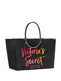 Victoria's Secret Angel City Tote, Black/Ombre Script