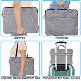 Arzweyk Laptop Sleeve Tote Bag 14-15 Inch Briefcase Messenger Bag with Shoulder Strap and Handle