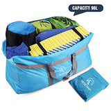 REDCAMP 96L Extra Large Duffle Bag Lightweight, Water Resistant Travel Duffle Bag Foldable for Men Women, Blue