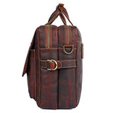 Berchirly Leather Messenger Hand Bag Laptop Bag Satchel Bag School Bag Totes
