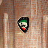 Mia Toro Italy Macchiolina Polish Hardside 26 Inch Spinner, Silver