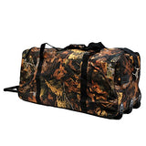"E-Z Roll" Real Tree Hunting Rolling Duffel Bag Size 30" in 3 Colors (Black Trim)