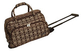 Jenni Chan Links Deluxe Carry-All Rolling Duffel, Brown, One Size