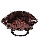 Bison Denim Men'S Genuine Leather Handbag Shoulder Briefcase Business Bag Black