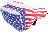 Sojourner American Flag Fanny Pack - USA Packs, 4th of July, Stars and Stripes, Red White, and Blue