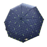 FakeFace Cute Cartoon Deer Flower Printed Travel Tote Mini Sun/Rain/Windproof Umbrella Auto Open&Close Compact Umbrella,Super Quality