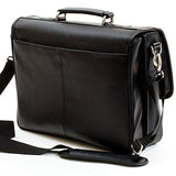 Alpine Swiss Leather Briefcase Laptop Case Messenger Bag1 Year Mfgs Warranty