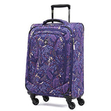 Atlantic Ultra Lite 4 | 21 And 28-Inch Expandable Spinners, Travel Pillow (Lulu Navy)