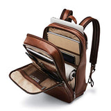 Samsonite Classic Leather Slim Backpack, Cognac, One Size