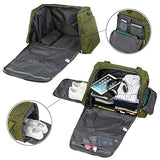 Gonex 60L Travel Duffle Bag, Weekender Overnight Duffel Bag with Shoe Compartment Army Green