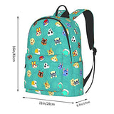 Ani-mal Cro-ss-ing Backpack Unisex Business Travel Laptop Backpack Fashion Lightweight Adjustable Double Strap Shoulder Bookbag Daypack Bookbag for Men Women College Outdoor Work Travel Gift