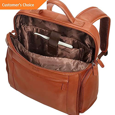 Sandover Mancini Leather Goods Columbian 15.6 Laptop Backpack Business Laptop Backpack | Model LGGG - 5099 |