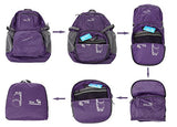 Outlander Packable Lightweight Travel Hiking Backpack Daypack (New Purple)