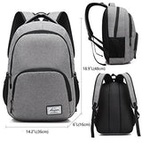 AUGUR Unisex Laptop Backpack Lightweight Casual School Bookbag Travel Daypack Backpack for Men