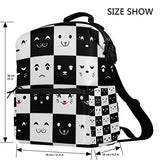 Colourlife Animal Face Stylish Casual Shoulder Backpacks Laptop School Bags Travel Multipurpose