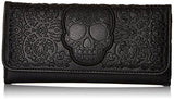 Loungefly Lattice Skull Wallet, Black, One Size