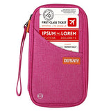 Travel Wallet RFID Blocking Document Organizer Bag, Family Passport Holder