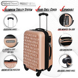 3 Pc Luggage Set Durable Lightweight Spinner Suitecase Lug3 Ss386A Champagne