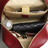 Sandy Lisa Travel Backpack Padded Tablet Compartment Gold Trim For Women