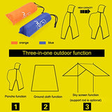 AutumnFall Three-in-one Multi-Function Backpack Raincoat Outdoor Mountaineering Riding Poncho
