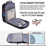 Travel Laptop Backpack Waterproof Anti Theft Backpack with Lock and USB Charging Port Large 17-17.3 Inch Computer Business Backpack for Men Women School College Backpack Blue