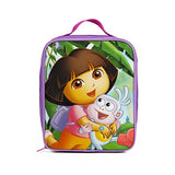Nickelodeon Dora the Explorer Purple Backpack with Insulated Lunch Kit for Girls