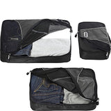 eBags Packing Cubes for Travel - 6pc Value Set - (Black)