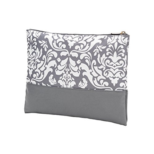 Viv&Lou High Fashion Zippered Pouchcan Be Personalized (Ella Gray Parisian Print)