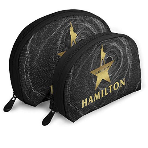 Gltiosr Musical Hamilton Star Logo Womens Shell Portable Travel Toiletry Bags Clutch Pouch Cosmetic