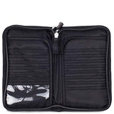 Lug Tandem Zip SE Passport Wallet, Midnight Black, One Size