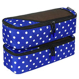 6 Set Packing Cubes,3 Various Sizes Travel Luggage Packing Organizers (Dot)