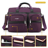 Laptop Briefcase, Coolbell 17.3 Inch Protective Messenger Bag Nylon Shoulder Bag Multi-Functional