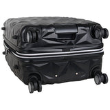 Aimee Kestenberg Women'S 24" Abs Expandable 8-Wheel Upright Checked Luggage, Black