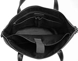 Saierlong New Mens Black Genuine Leather Briefcase Shoulder Laptop Business Bag