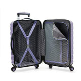 Travelers Choice Cypress Colorful 2-Piece Small and Large Hardside Spinner Luggage Set, Lavender